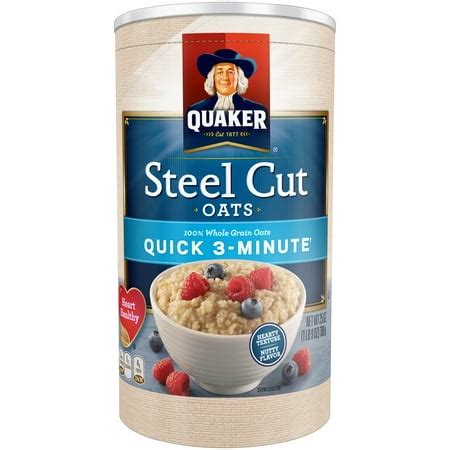 quaker oats steel cut oatmeal box|quaker steel cut 3 minute oatmeal.